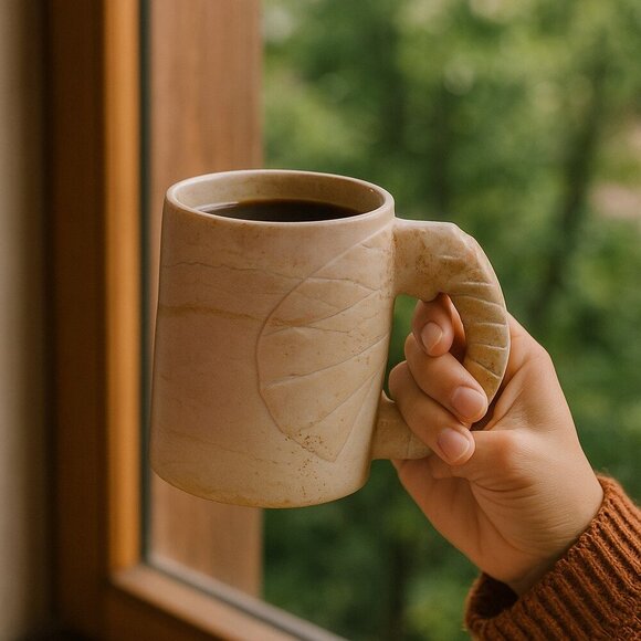Other - Vintage Carved Elephant Soapstone Mug